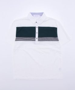STYLEBLOCK ポロシャツ 梨地パネル切替ポロシャツ メンズ レディース