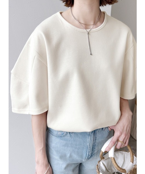 reca tシャツ 立体デザインスリーブカットソー レディース