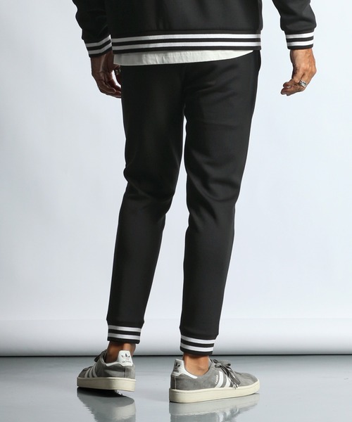 The DUFFER of ST.GEORGE スウェットパンツ ジャージ 「WEB限定アイテム」AIR DK RIBBED PANTS:エアダンボールニット ラインリブ スリムパンツ メンズ - 画像 (9)