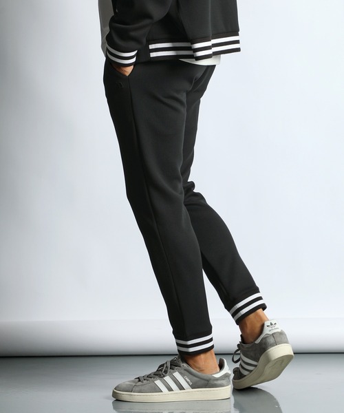 The DUFFER of ST.GEORGE スウェットパンツ ジャージ 「WEB限定アイテム」AIR DK RIBBED PANTS:エアダンボールニット ラインリブ スリムパンツ メンズ - 画像 (4)