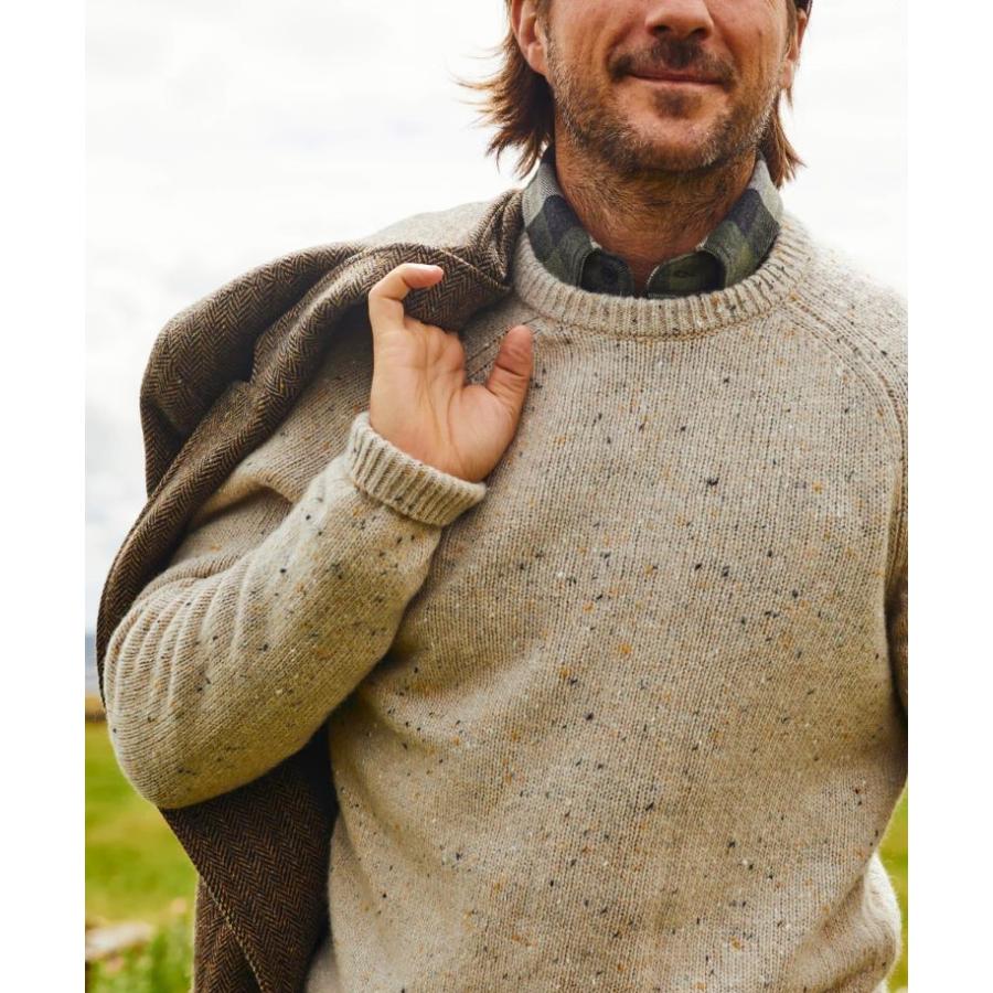 POLO RALPH LAUREN FAHERTY BRAND (ファリティ ブランド) ドネガル ウール クルーネック セーター ベージュ Donegal Wool Knit Dune