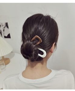 plusnao かんざし 簪 Uピン U字コーム レディース 女性用 ヘアアクセサリー 髪留め 髪飾り シンプル 無地 可愛い おしゃれ お団子 まとめ髪 ヘアアレン