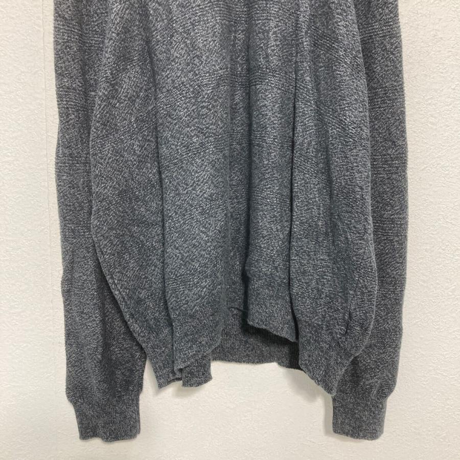 CHAPS コットン ハーフジップ ニット セーター 2XL ダークグレー チャップス ビッグサイズ ワンポイント 古着卸 アメリカ仕入 a610-6513 - 画像 (2)