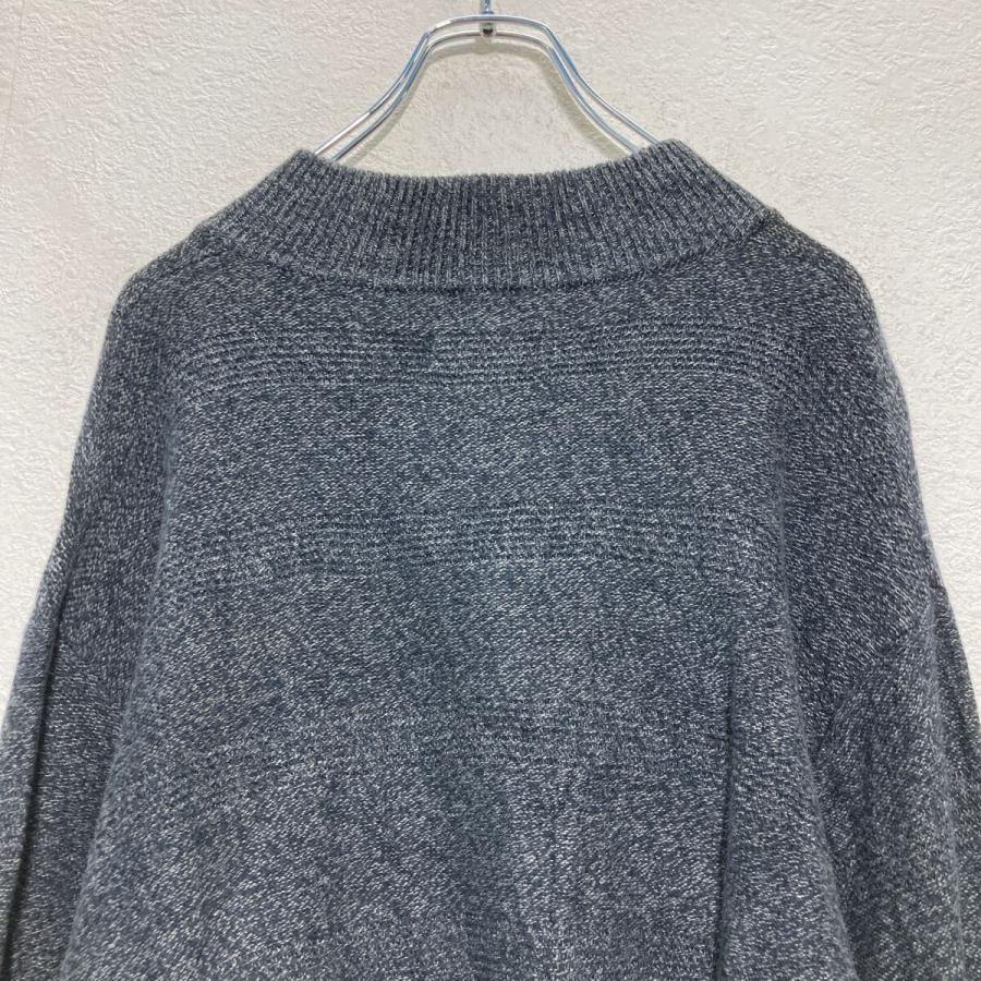 CHAPS コットン ハーフジップ ニット セーター 2XL ダークグレー チャップス ビッグサイズ ワンポイント 古着卸 アメリカ仕入 a610-6513 - 画像 (4)