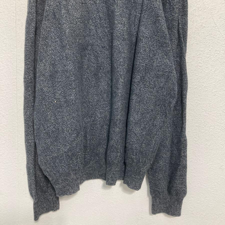 CHAPS コットン ハーフジップ ニット セーター 2XL ダークグレー チャップス ビッグサイズ ワンポイント 古着卸 アメリカ仕入 a610-6513 - 画像 (5)